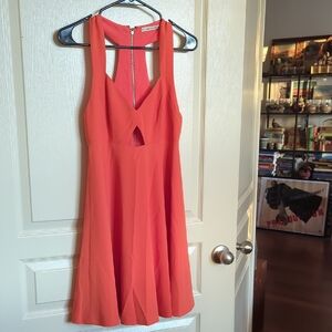 Alice + Olivia Vibrant Coral Dress